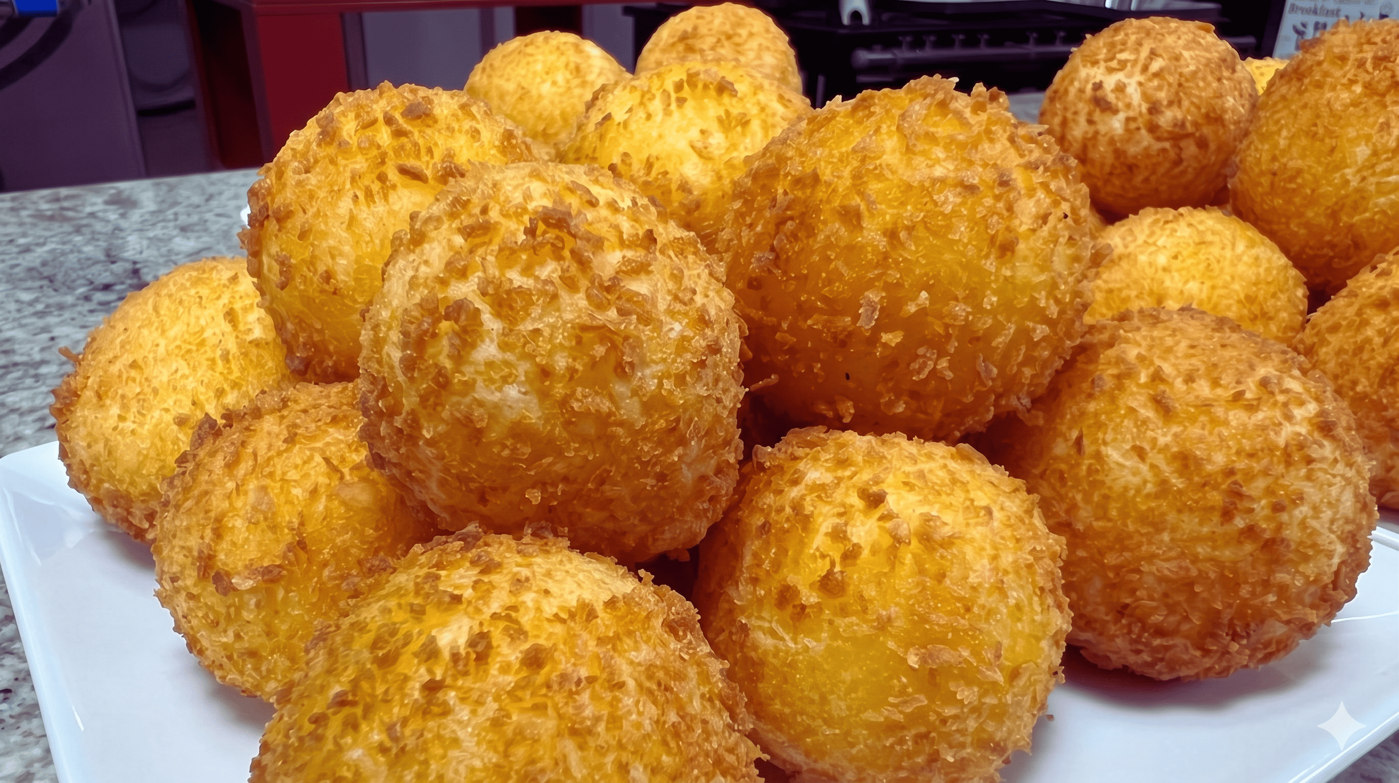 Bolinho de Queijo com Massa de Mandioca