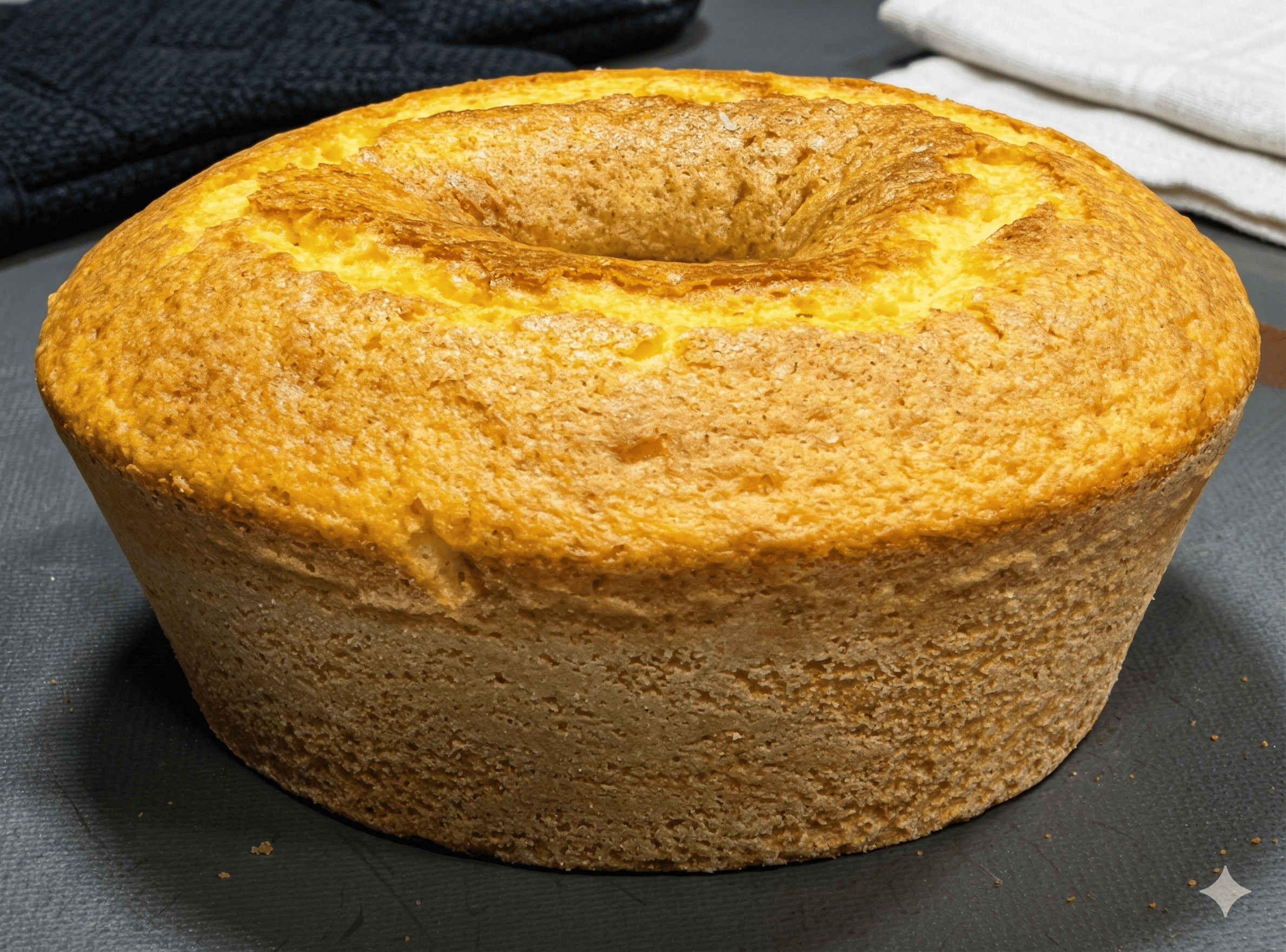 Bolo de Fubá Cozido
